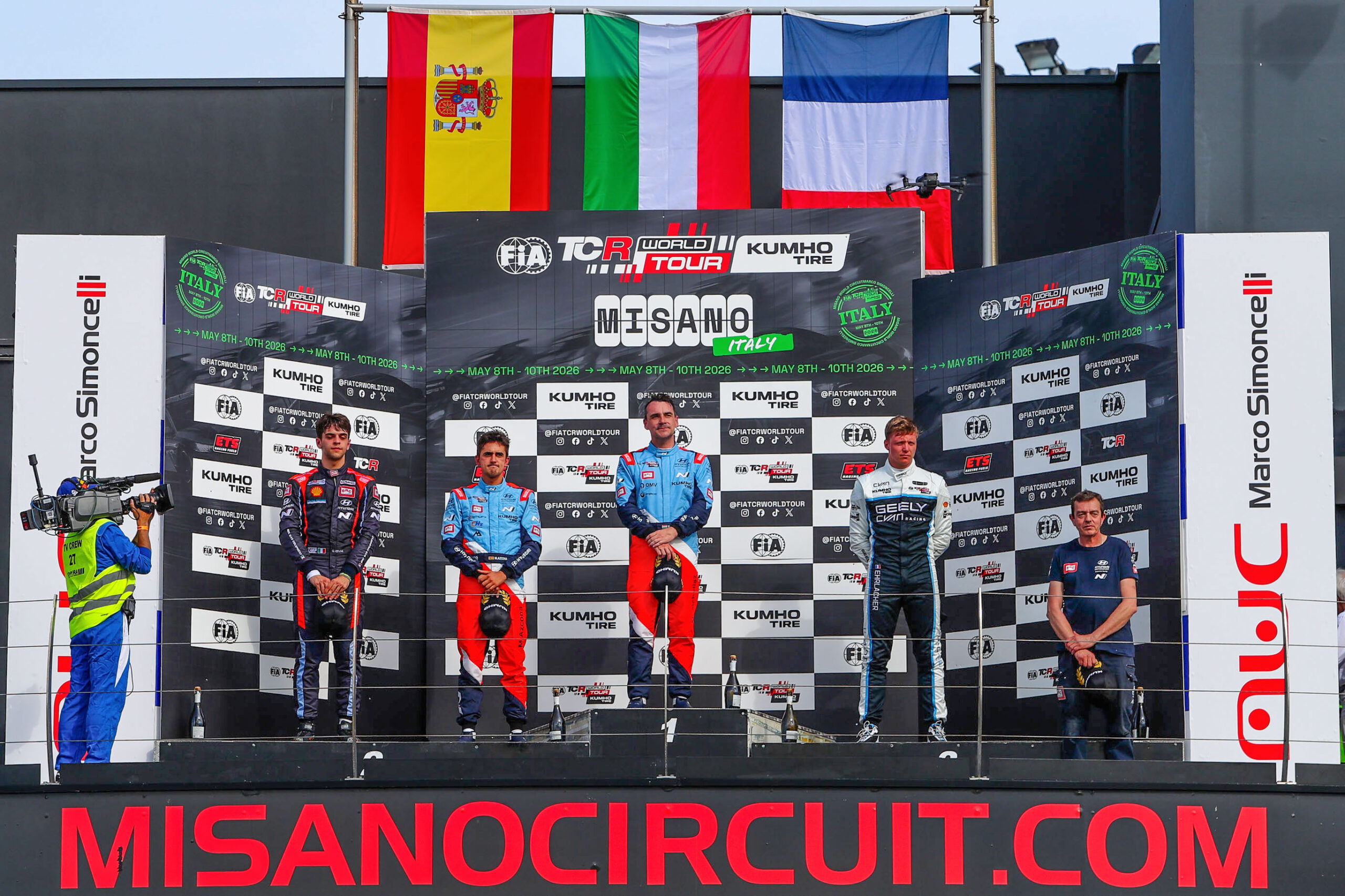 BRC Hyundai N Squadra Corse Sets the Pace at Misano in 2026 Kumho FIA TCR World Tour Opener